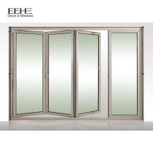 Portas francesas de alumínio branco Bifold Patio